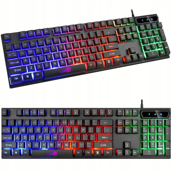 Backlit gaming keyboard for gamers 