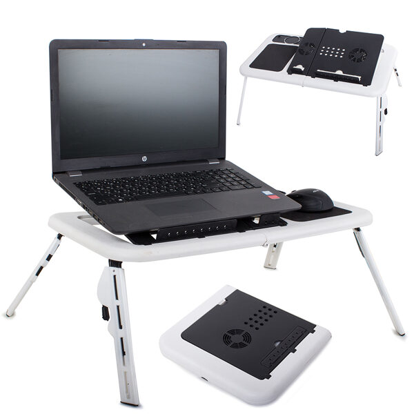 Universal laptop table, folding - cooling 