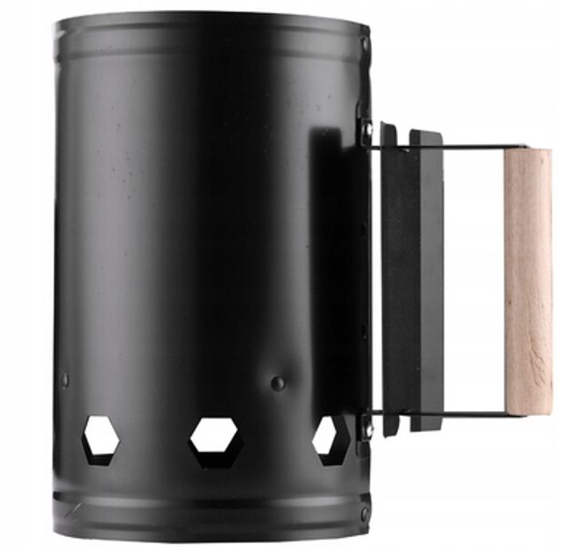 Chimney for lighting the grill (black)