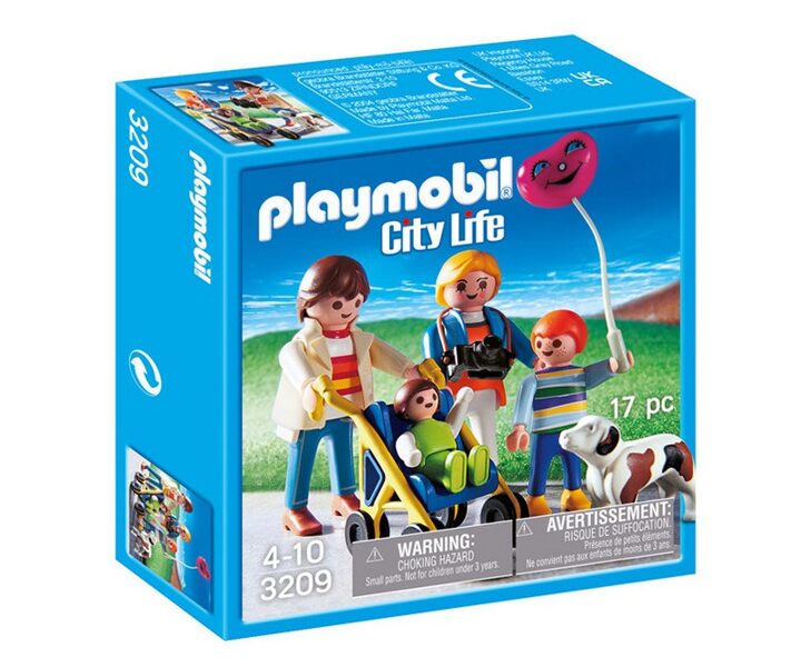 "Playmobil City Life" ģimene ar ratiem 14x14cm