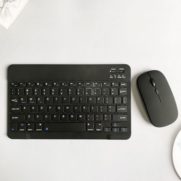 Wireless keyboard with mouse, black